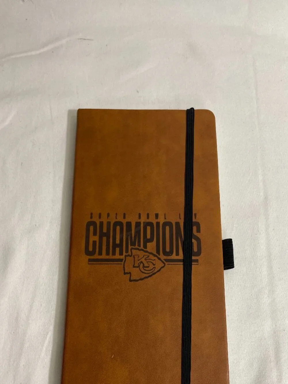 Kansas City Chiefs Champions Faux Leather Journal Notebook Lined Pages 5x7